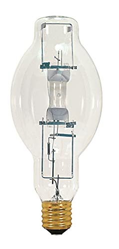 Satco S5845 4000K 1000-Watt Clear Universal Mount Mogul Base BT37 Metal Halide Lamp