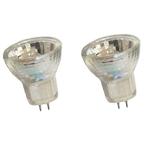 JZLBBC 2Pc MR8 Halogen Bulb 12V 5W 10W 20W 35W MR8 Spot Halogen Lamps Low Voltage Mini Spotlights MR8 GU4 Bi-Pin Light Bulb Dimmable 5W