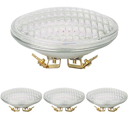 Familite PAR36 LED Landscape Light Bulb, 12W 36W Halogen Equivalent, AC/DC 12V Waterproof, Warm White 3000K Flood Light for Well Light, Tractor, Off-Road Vehicles, Snowblower, Pack of 4